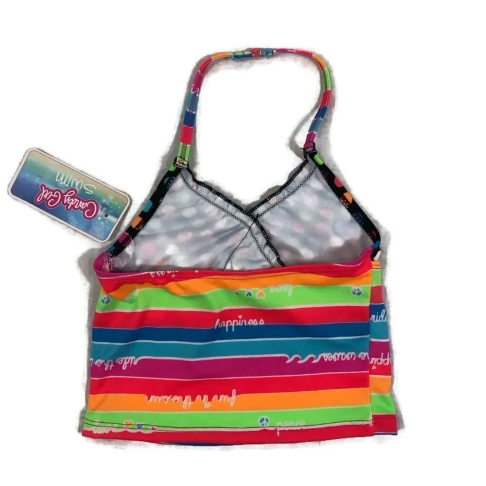 Brand New Candy Girl XS 4-5‎ Bikini Top Day Glow